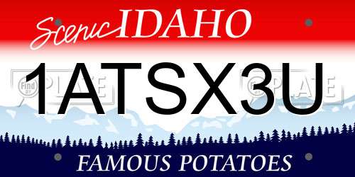 1ATSX3U Idaho License Plate