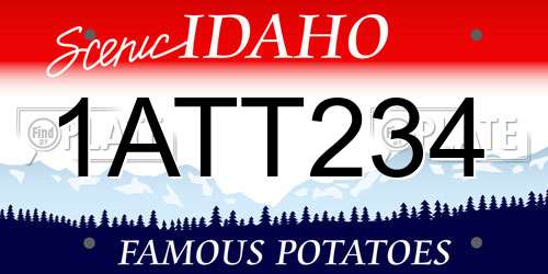 1ATT234 Idaho License Plate
