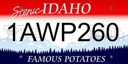 1AWP260 Idaho License Plate