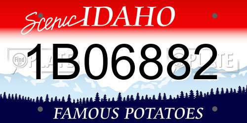 1B06882 Idaho License Plate