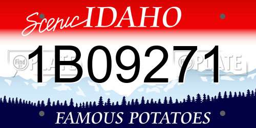 1B09271 Idaho License Plate