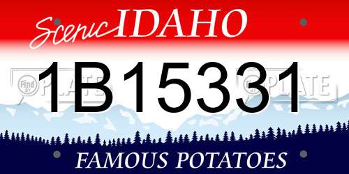 1B15331 Idaho License Plate