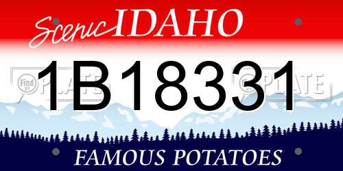 1B18331 Idaho License Plate
