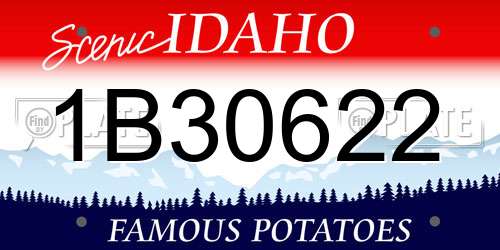 1B30622 Idaho License Plate