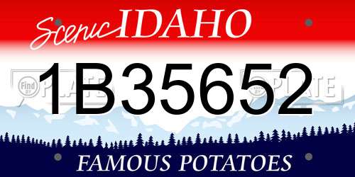 1B35652 Idaho License Plate