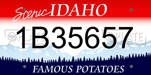 1B35657 Idaho License Plate