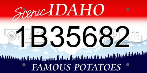 1B35682 Idaho License Plate