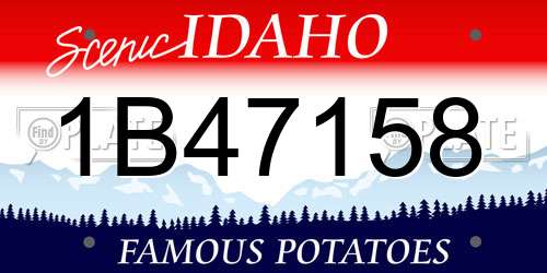 1B47158 Idaho License Plate