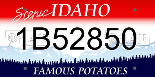 1B52850 Idaho License Plate