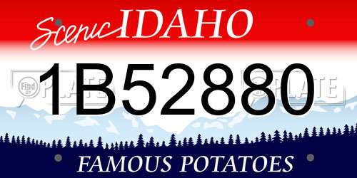1B52880 Idaho License Plate