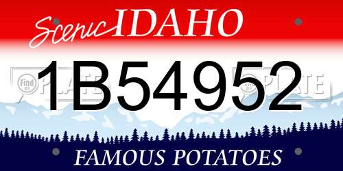 1B54952 Idaho License Plate