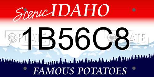 1B56C8 Idaho License Plate