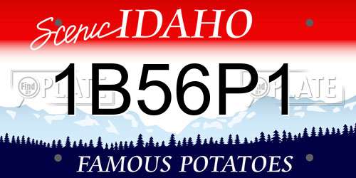 1B56P1 Idaho License Plate