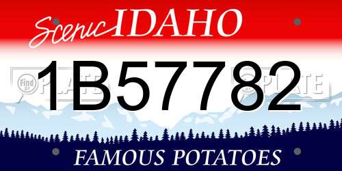 1B57782 Idaho License Plate