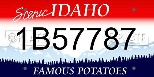 1B57787 Idaho License Plate