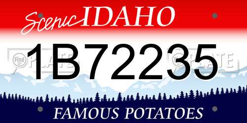 1B72235 Idaho License Plate
