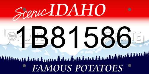 1B81586 Idaho License Plate