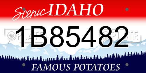 1B85482 Idaho License Plate