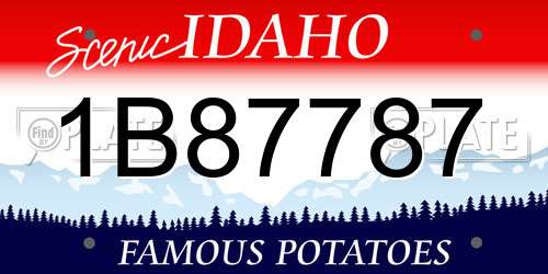 1B87787 Idaho License Plate
