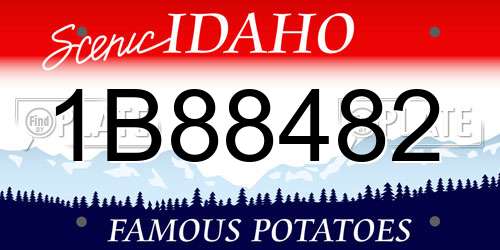 1B88482 Idaho License Plate
