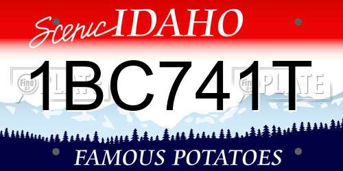 1BC741T Idaho License Plate