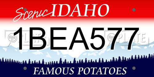 1BEA577 Idaho License Plate