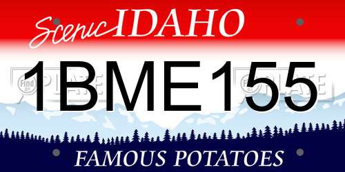 1BME155 Idaho License Plate