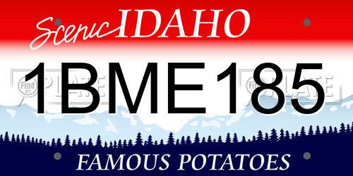 1BME185 Idaho License Plate