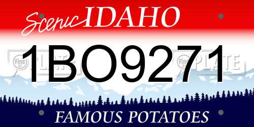 1BO9271 Idaho License Plate