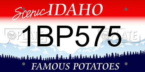 1BP575 Idaho License Plate