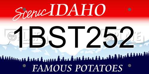 1BST252 Idaho License Plate