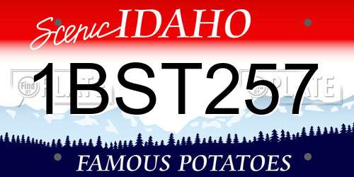1BST257 Idaho License Plate