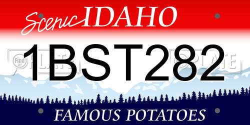 1BST282 Idaho License Plate