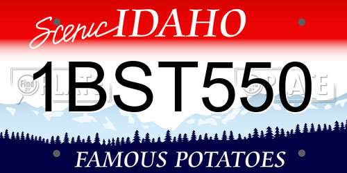 1BST550 Idaho License Plate
