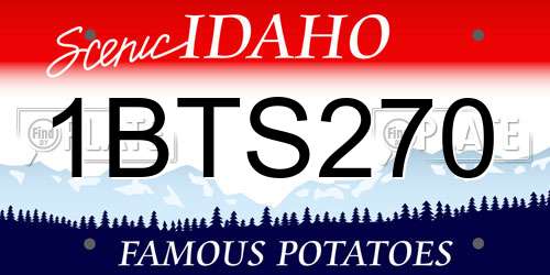 1BTS270 Idaho License Plate