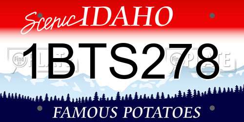 1BTS278 Idaho License Plate