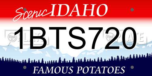 1BTS720 Idaho License Plate