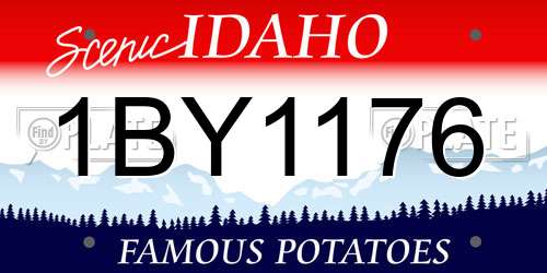 1BY1176 Idaho License Plate