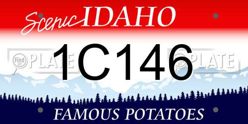 1C146 Idaho License Plate