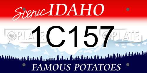 1C157 Idaho License Plate