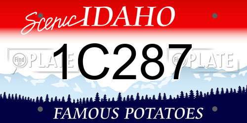1C287 Idaho License Plate