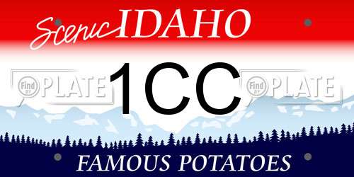1CC Idaho License Plate