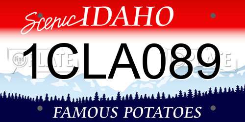 1CLA089 Idaho License Plate
