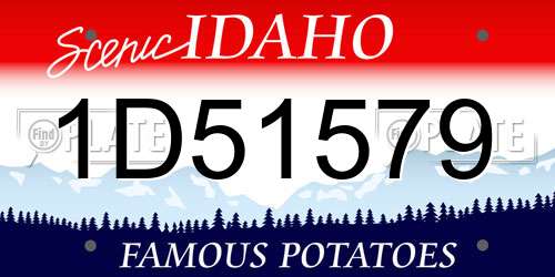 1D51579 Idaho License Plate