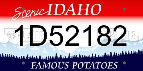 1D52182 Idaho License Plate
