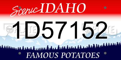 1D57152 Idaho License Plate