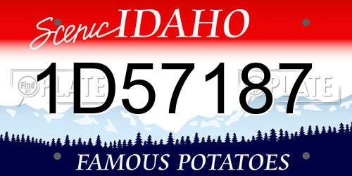 1D57187 Idaho License Plate