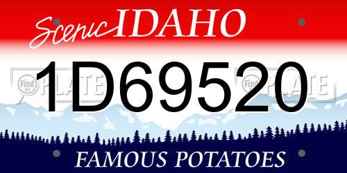 1D69520 Idaho License Plate