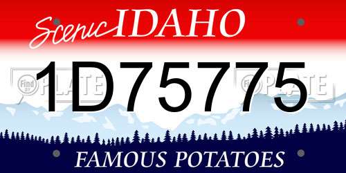 1D75775 Idaho License Plate
