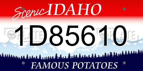 1D85610 Idaho License Plate